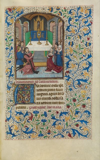The Adoration of the Eucharist by Willem Vrelant